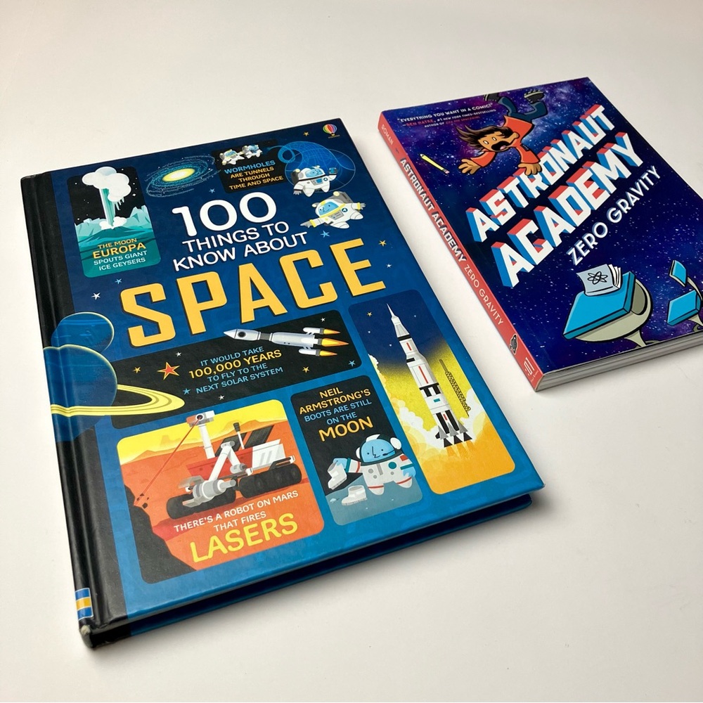 Space Books Graphic Novel Astronaut Academy + Documentary Book Children’s